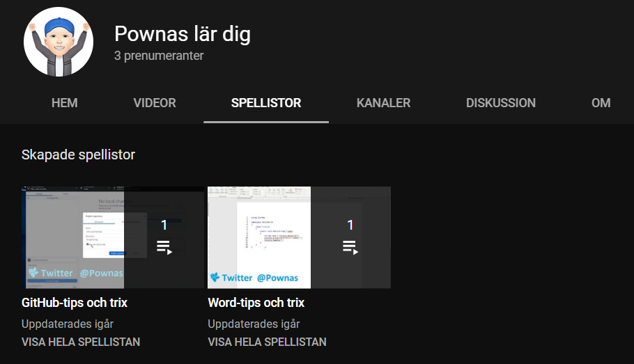 Nya Youtube-kanalen: "Pownas lär dig"