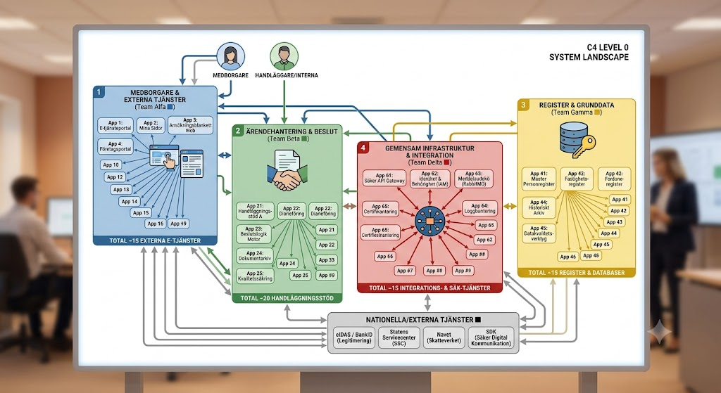 Nivå 0: System Landscape Diagram
